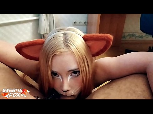 ❤️ Kitsune engole a piça e o esperma na boca ❤️ Porno vídeo em nós ❌❤